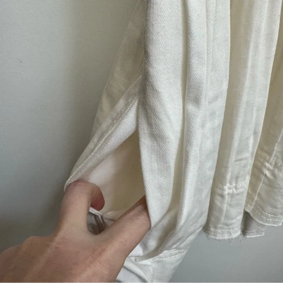 Pilcro Anthropologie Kyla Flounce Mini Dress Women Small Petite Pockets - Picture 6 of 15